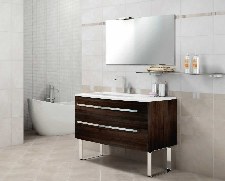 Times Square Taupe & Blanc